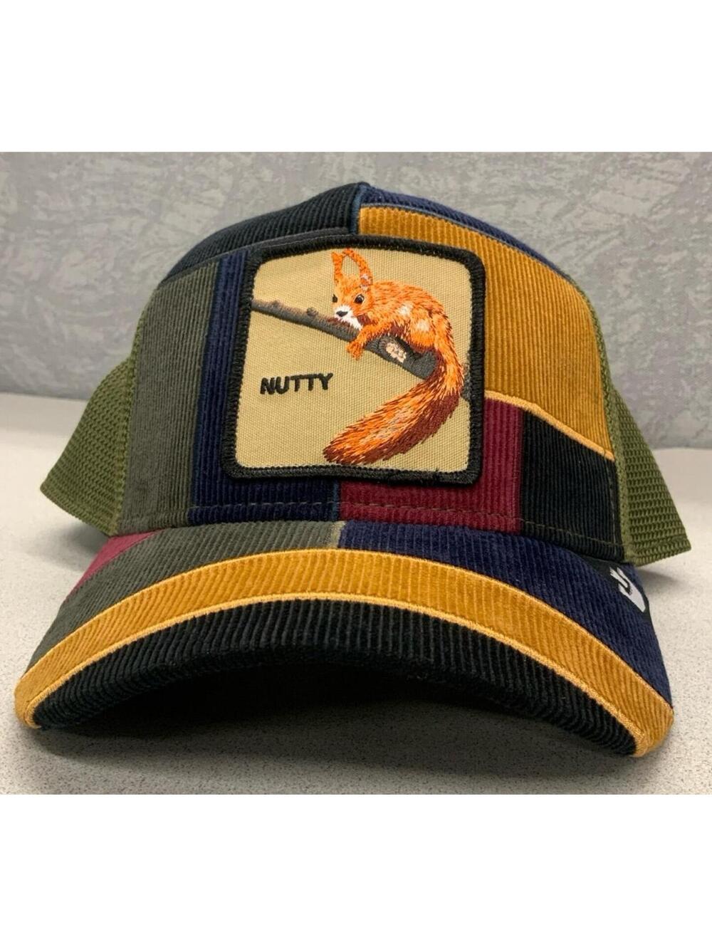 Goorin Baseball Trucker Snapback Hat Cap Shells N All Nutty Squirrel Patchwork